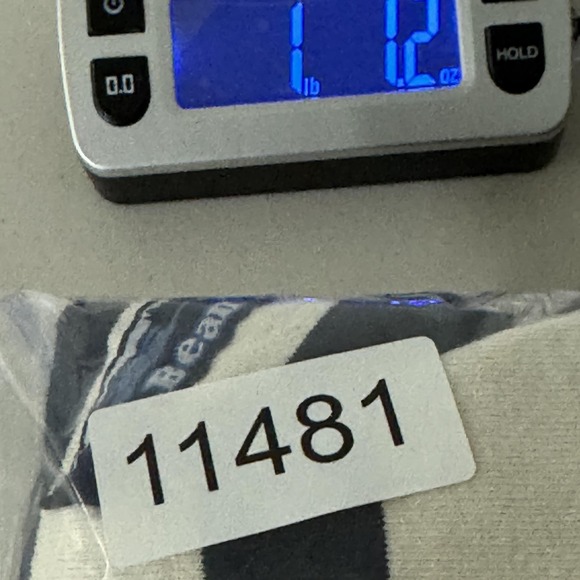 L.L.Bean Rugby Polo Shirt Mens Large Blue Stripe Long Sleeve Cotton Casual - Picture 8 of 8